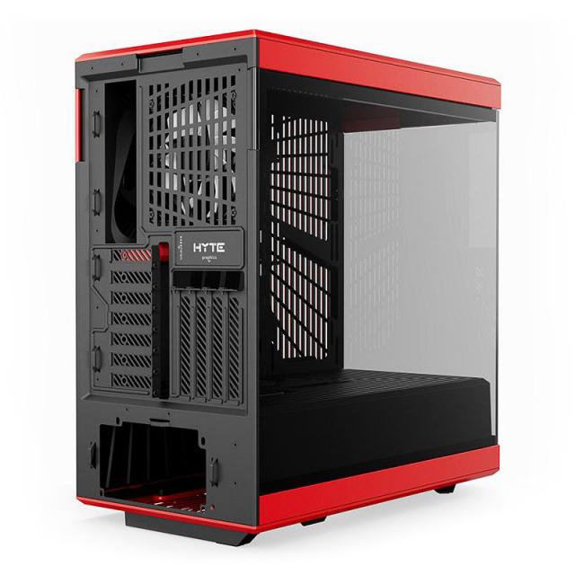 Case HYTE Y40 Tempered Glass, Mid-Tower, Red and Black 