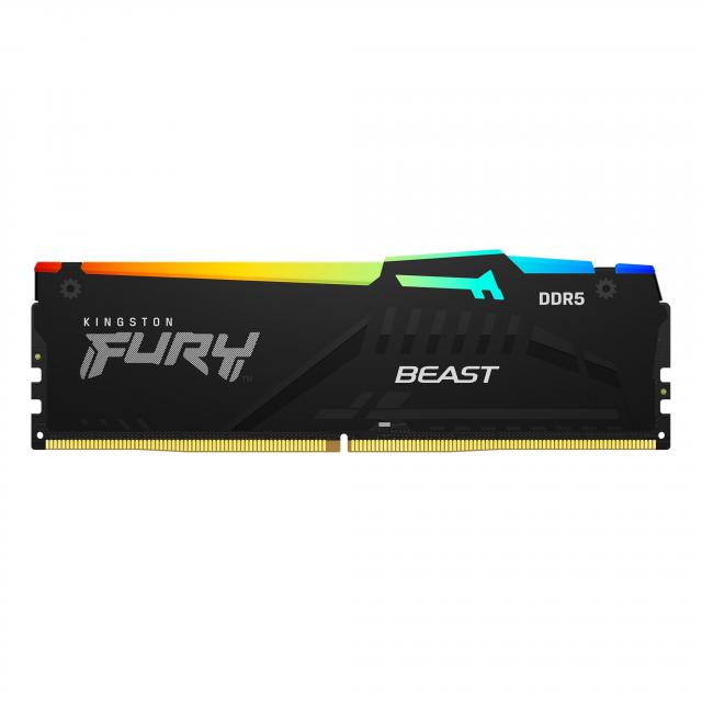 Memorie Kingston FURY Beast RGB Black 32GB (2x16GB) DDR5 5600MHz CL40 - Intel XMP 