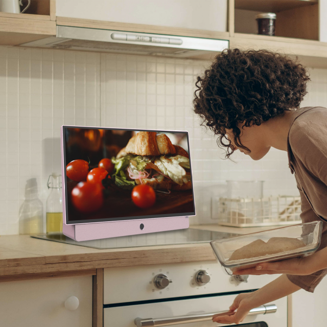 METZ Portable TV  24MPE7300Z 24" LED FHD(1920x1080) GoogleTV, HDR10, pink 