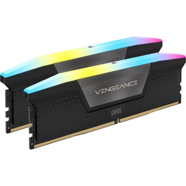 Memory Corsair Vengeance RGB DDR5 32GB (2x16GB) DDR5 6400 MHz CL36, AMD EXPO & Intel XMP 