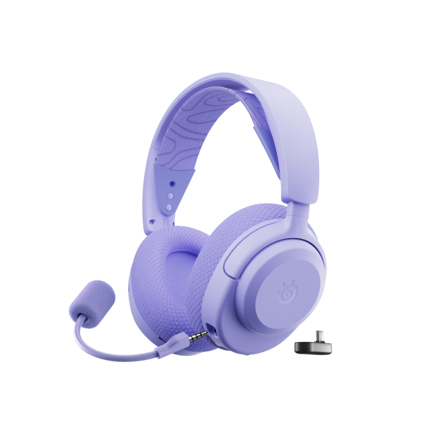 Casti gaming wireless SteelSeries Arctis Nova 3 pentru PC, Lavander 