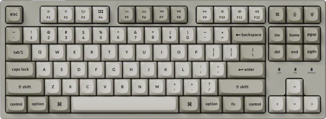 Mechanical Keyboard Keychron C1 Pro 8K QMK - Super Brown Switch 