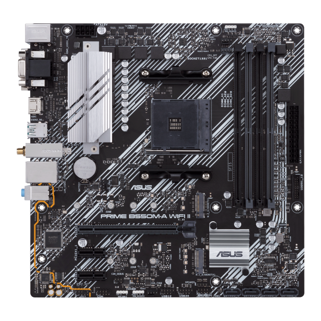 Дънна платка ASUS Prime B550M-A WIFI II, socket AM4 