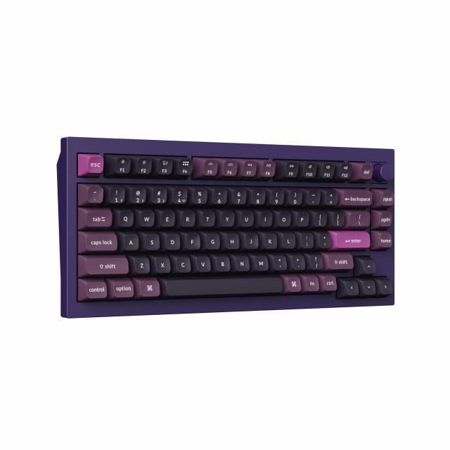 Wireless Mechanical Keyboard Keychron Q1 MAX Gateron Jupiter Brown Switch - Purple 