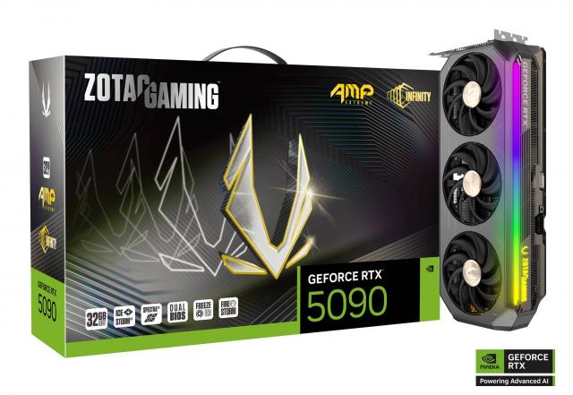 Видео карта ZOTAC GAMING RTX 5090 AMP Extreme INFINITY 32GB GDDR7 