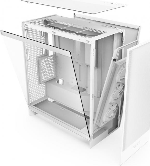 Кутия NZXT H7 Flow RGB 2024 Edition - White 
