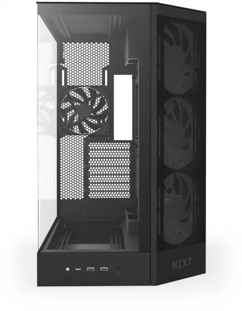 Case NZXT H9 Flow RGB Dual-Chamber - Black 