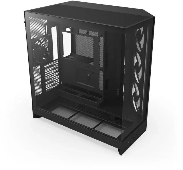 Case NZXT H9 Flow RGB Dual-Chamber - Black 
