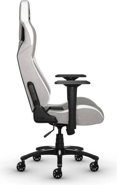 Геймърски стол Corsair T3 RUSH - Fabric Grey/White 