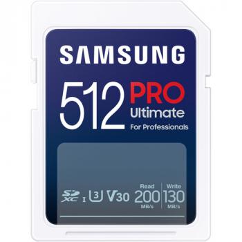 Карта памет Samsung 512GB PRO Ultimate SD Card Full-Size SDXC UHS-I , U3, V30