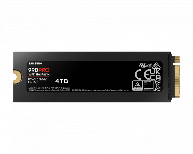 SSD SAMSUNG 990 PRO с Heatsink 4TB, MZ-V9P4T0GW 