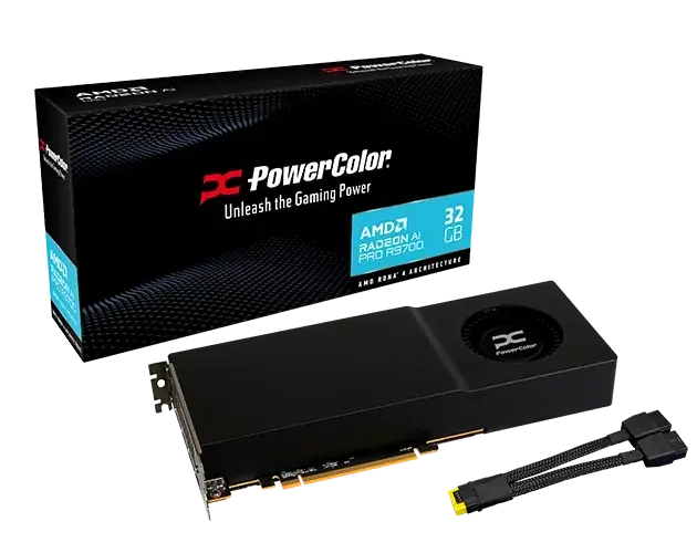 Graphic card PowerColor Radeon AI PRO R9700 32GB GDDR6 