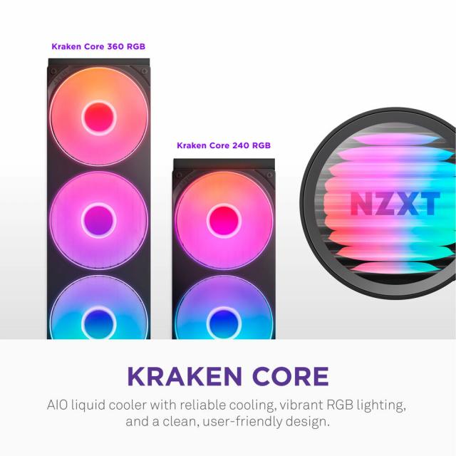 Охладител за процесор NZXT Kraken Core 360 RGB 
