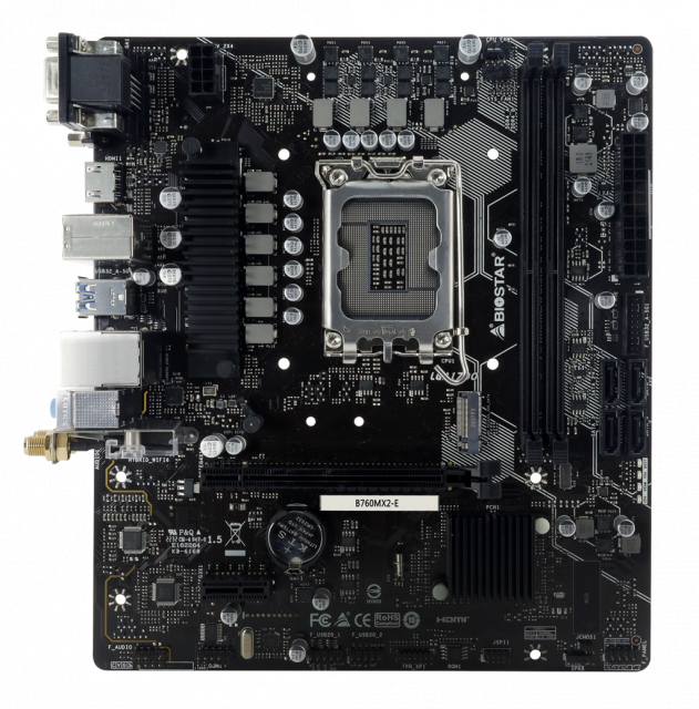 Дънна платка BIOSTAR B760MX2-E DDR5 