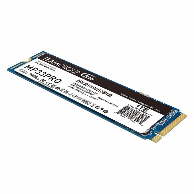 SSD Team Group MP33 PRO, M.2 2280 NVMe, 1TB,  PCIe Gen3x4 