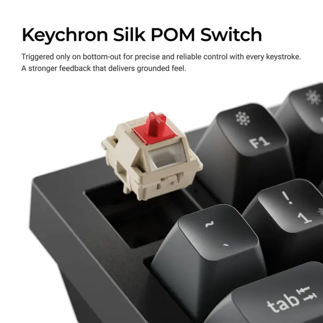 Wireless Mechanical Keyboard Keychron Q6 Ultra 8K Black - Silk POM Switch Banana 