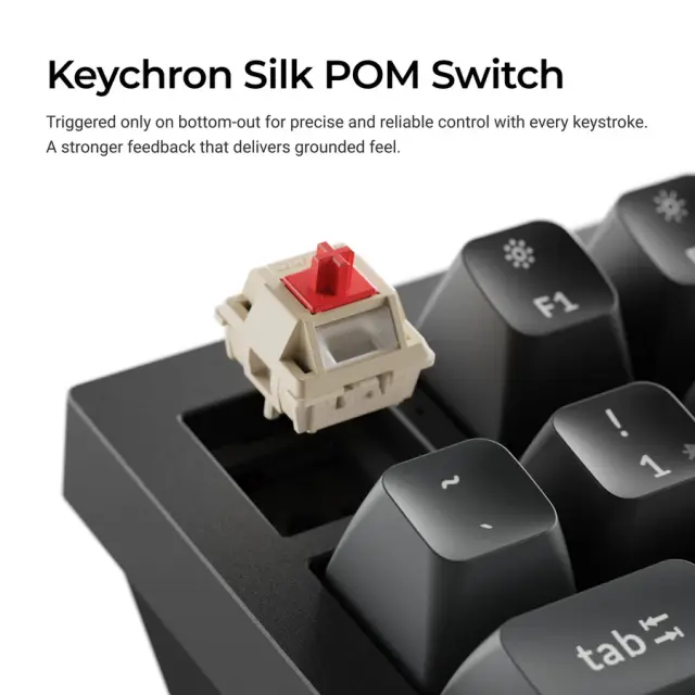 Wireless Mechanical Keyboard Keychron Q1 Ultra 8K Black - Silk POM Switch Banana 