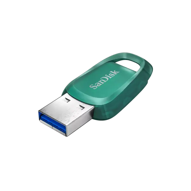 SanDisk Флаш памет Ultra ECO  128GB, USB 3.2 100 MB/s , зелена 