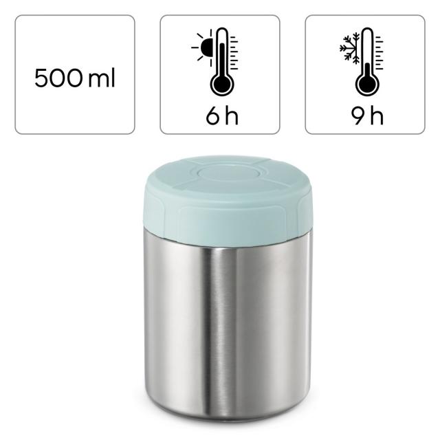 Термо съд Xavax To Go, Неръждаема стомана, 500 ml, Син 