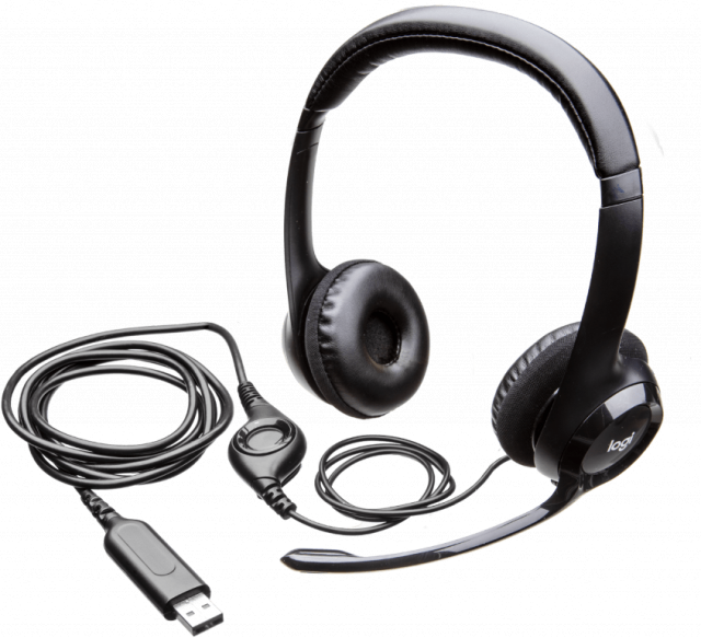 Слушалки с микрофон Logitech H390 