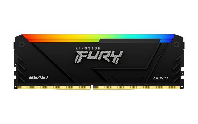 Memory Kingston FURY Beast Black RGB 16GB(2x8GB) DDR4 3600MHz CL17 