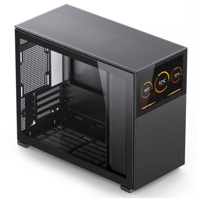 Case Jonsbo D31 Screen TG, mATX, Black 