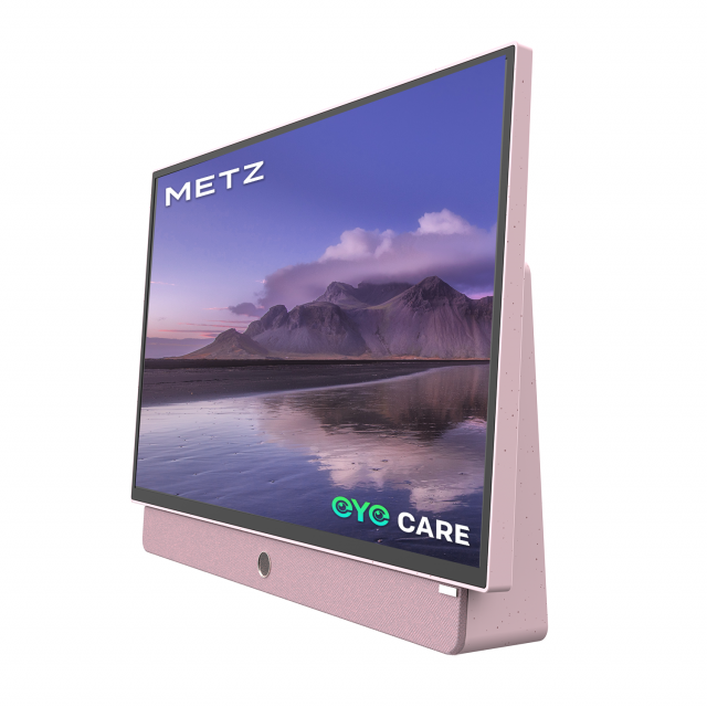 METZ Portable TV  24MPE7300Z 24" LED FHD(1920x1080) GoogleTV, HDR10, pink 