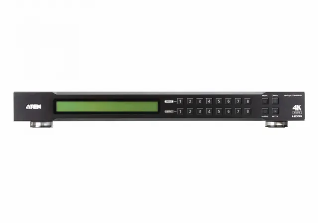 ATEN AV Matrix Switch 4K, VM0808HB-AT-G, HDMI 8x In/ 8x Out, 4096 x 2160, 1U 