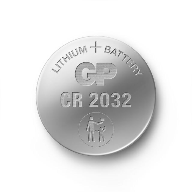 Бутонна батерия литиева GP CR2032 3V, BULK. (25 бр. в тарелка) 