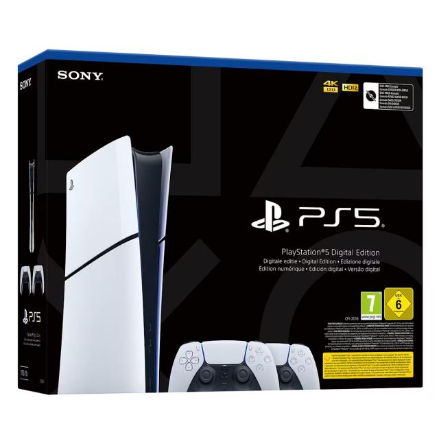 Конзола Sony PlayStation 5 Digital + DualSense Bundle 