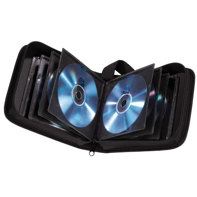 Класьор за 32 CD/DVD/Blu-ray HAMA, Черен 