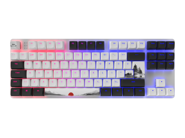 Геймърскa механична клавиатура Dark Project 87 Fuji RGB TKL - G3MS Sapphire Switches, ABS 
