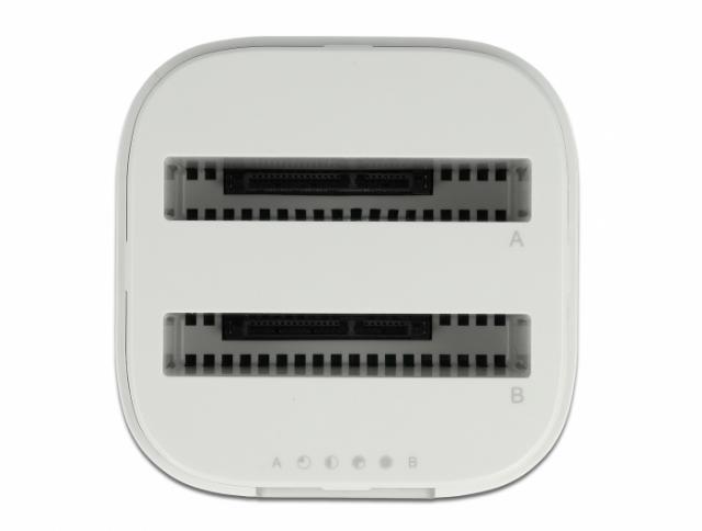 Станция Delock USB-C, За 2 x 2.5″ SATA HDD / SSD, Клониране 