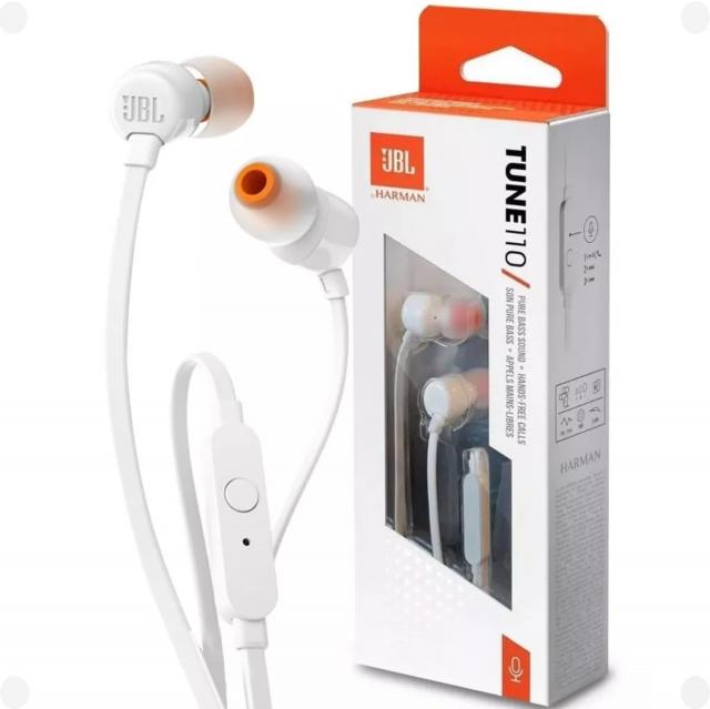 Слушалки JBL TUNE 110 - Бял 