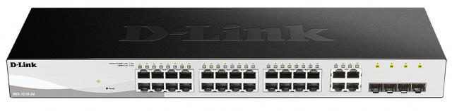 24-port 10/100/1000 Gigabit Smart Switch including 4 Combo 1000BaseT/SFP, DGS-1210-24 