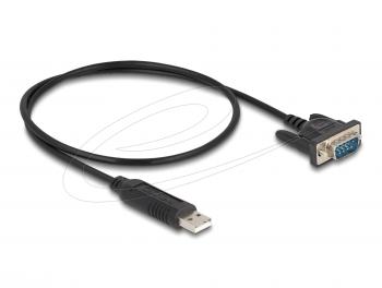 Delock Adapter USB 2.0 to serial RS-232 DB9 male, 50 cm FTDI