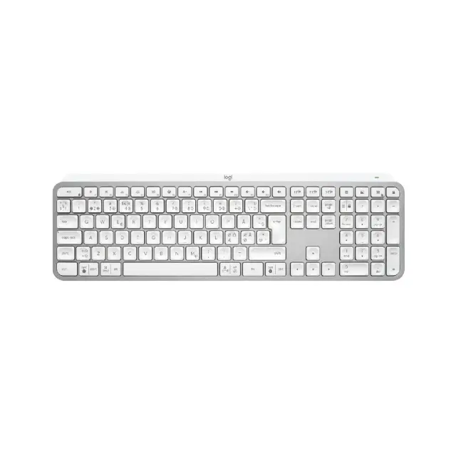 Безжична клавиатура Logitech MX keys S Illuminated, Pale gray 