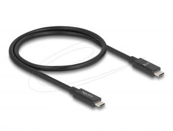 Delock Cable E-Marker USB-C, 80 Gbps, 16K 60 Hz, PD 3.1 240 W, 0.5 m, black