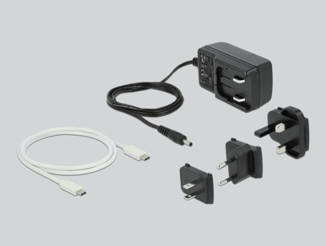 Станция Delock USB-C, За 2 x 2.5″ SATA HDD / SSD, Клониране 