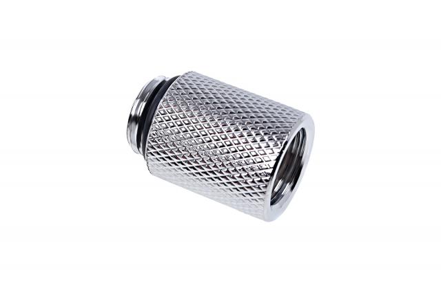 Удължител Alphacool Eiszapfen, 20 mm, G1/4 външна към G1/4 вътрешна резба, Сребрист 