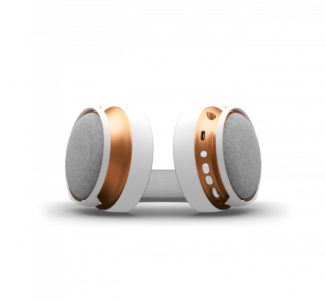 Геймърски безжични слушалки Dark Project Sono Wireless - White/Gold 