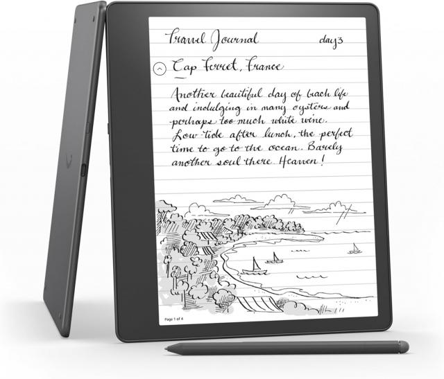 Amazon Kindle Scribe (2022) четец 16GB, 10.2", с включен Basic Pen в комплекта, Сив 