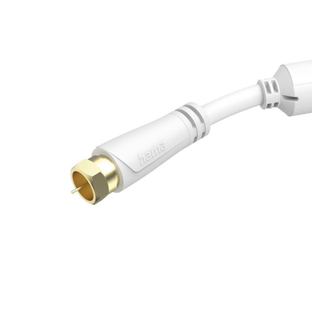 HAMA Коаксиален антенен кабел SAT, F-Plug - F-Plug, 1,5 m, 100 dB, 205251 