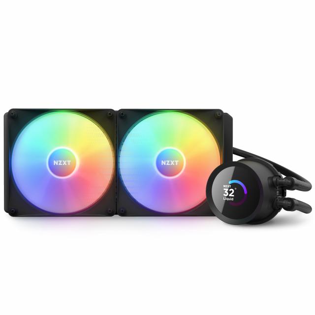 Охладител за процесор NZXT Kraken 280 RGB Black, LCD Display 