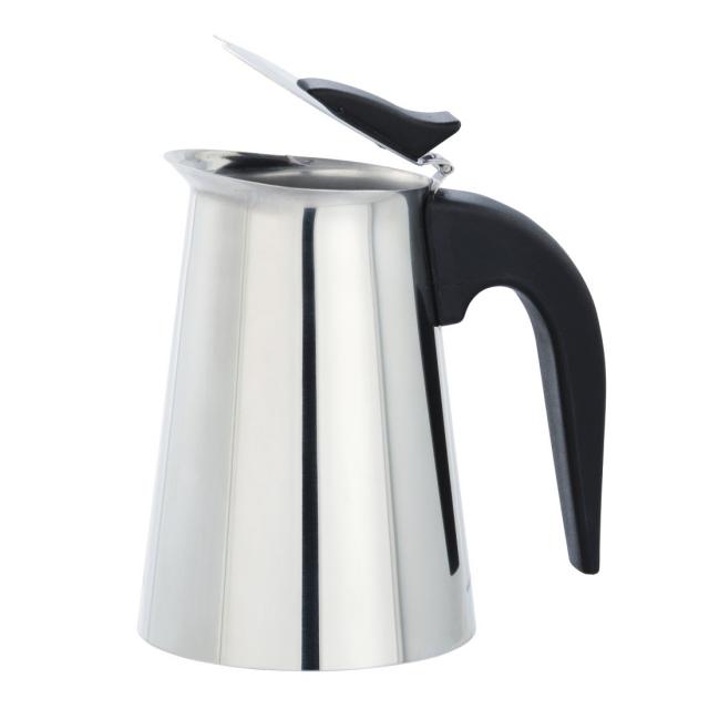 Xavax Stainless Steel Espresso Maker for 4 Cups, 111274 