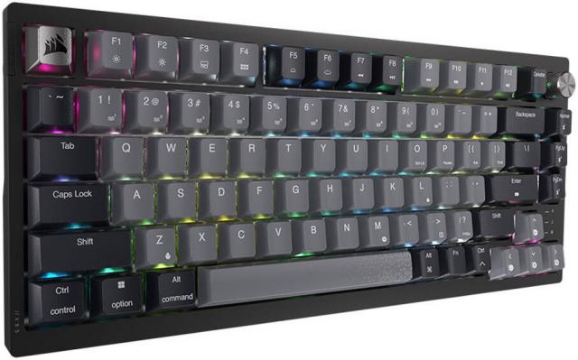 Безжична механична клавиатура Corsair K65 Plus RGB 75% , HS, Corsair NLX Red Key Switches 