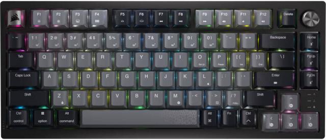 Безжична механична клавиатура Corsair K65 Plus RGB 75% , HS, Corsair NLX Red Key Switches 