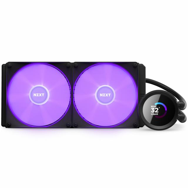 Охладител за процесор NZXT Kraken 280 RGB Black, LCD Display 