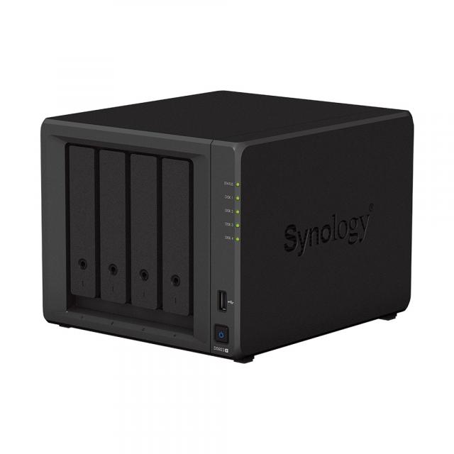 Мрежов сторидж Synology DS923+, За 4 диска, До 50TB, 4 GB DDR4, Гигабит, USB3.2 Gen 1 