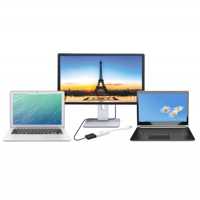 Адаптер j5create JUA254, USB-A към HDMI, Бял 